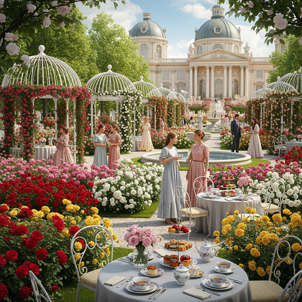 AI Design for rosegarden party palace