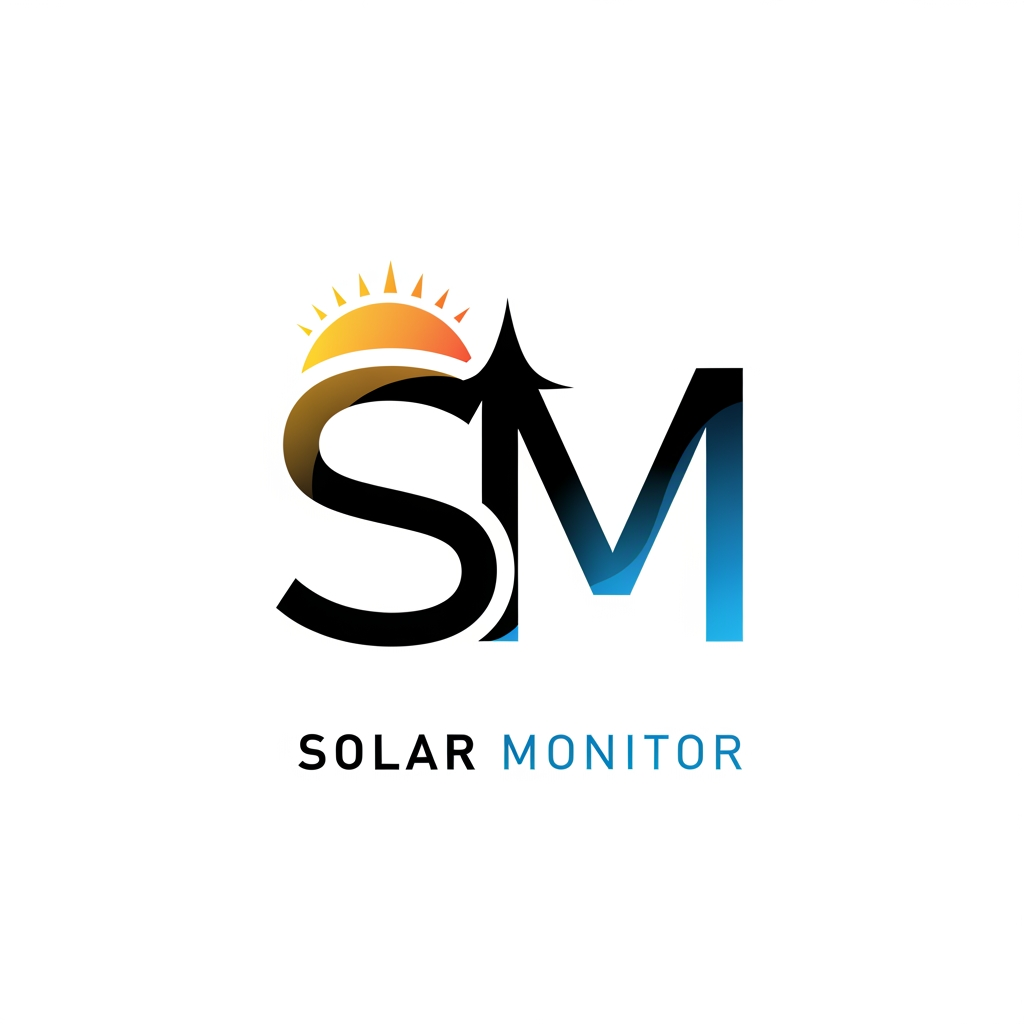 AI Design for i WANT TO CREATE A LOGO FOR SOLAR MONITOR WEBSITE IT IS RELATED TO SOLAR PANNEL AND SOLAR ENERGY LOGO TYPE SHOULD ME LETTER MARK AND NAME FOR LOGO IS SOLAR MONITOR