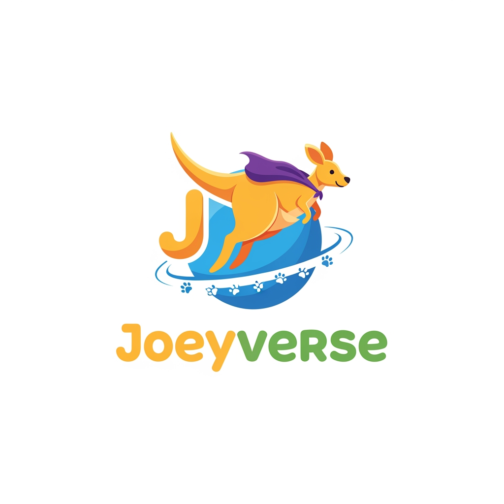AI Design for create a logo for pet care website name: Joeyverse