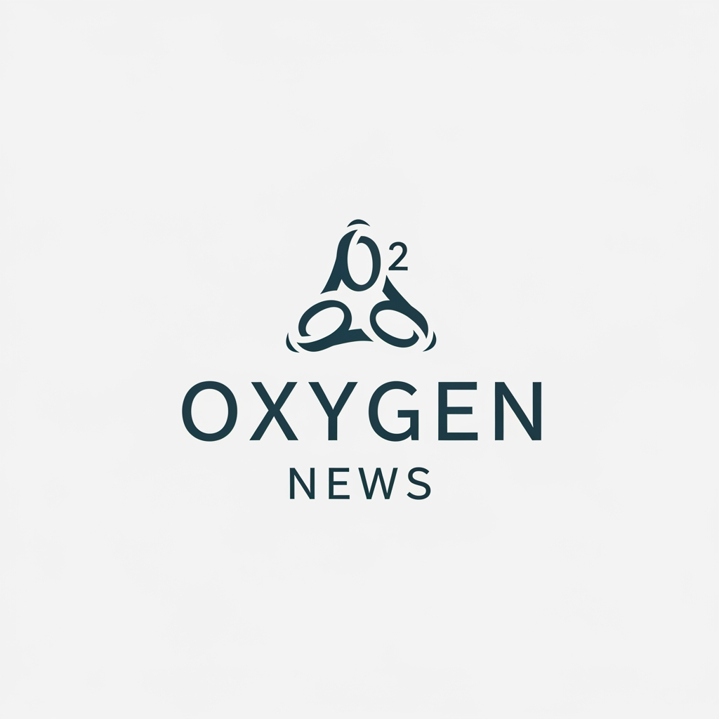 AI Design for create a logo for news channel name oxygen news. create a simple rich and elegant. not necessary to take oxygen in logo. get me more option. i m not liking it. keep it sime. its very clumsy and funky