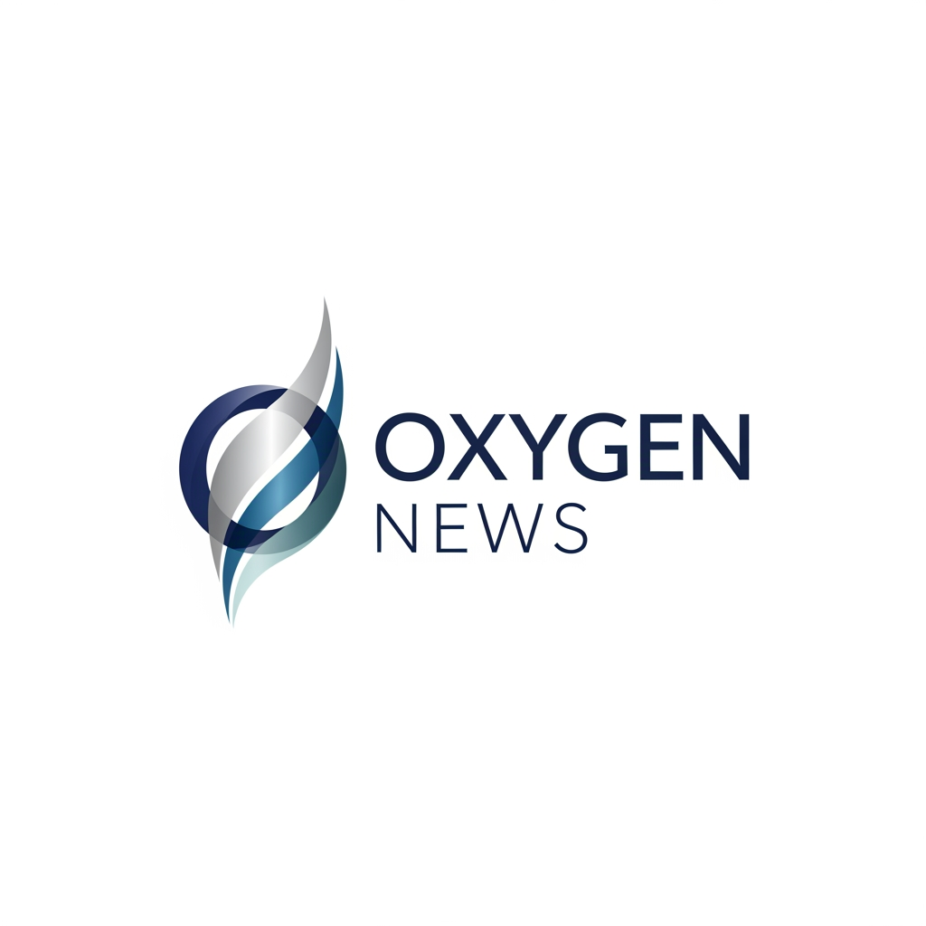 AI Design for create a logo for news channel name oxygen news. create a simple rich and elegant. not necessary to take oxygen in loho