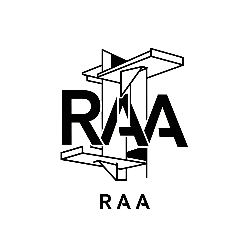 AI Design for 10. Optical Balance
Design a contemporary architectural logo for RAA inspired by balance, cantilevers, floating slabs, and structural tension. Use asymmetrical geometry while maintaining perfect visual balance. The logo should feel engineered, stable, and sophisticated without relying on literal architecture. Clean vector graphics, bold geometric typography, premium branding, black and white only.
