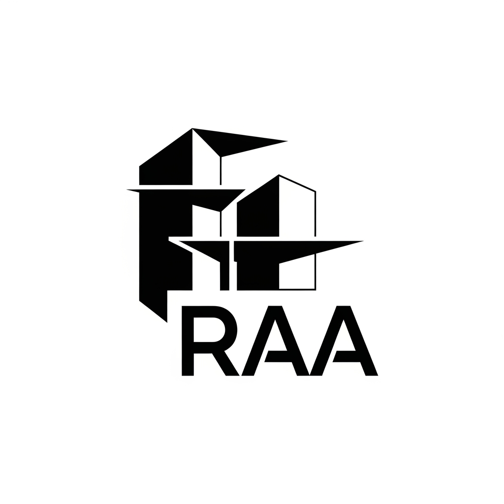 AI Design for 10. Optical Balance
Design a contemporary architectural logo for RAA inspired by balance, cantilevers, floating slabs, and structural tension. Use asymmetrical geometry while maintaining perfect visual balance. The logo should feel engineered, stable, and sophisticated without relying on literal architecture. Clean vector graphics, bold geometric typography, premium branding, black and white only.