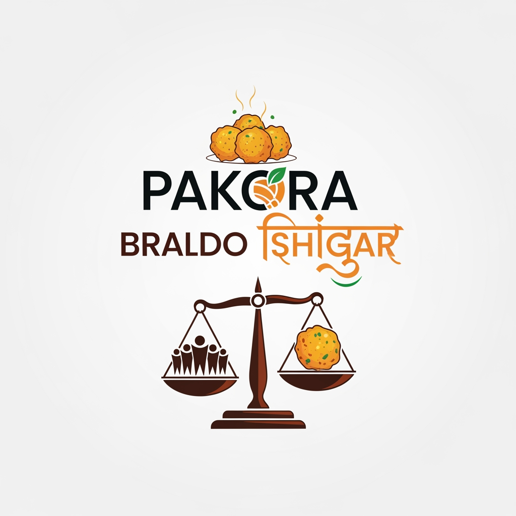 AI Design for "pakora braldo shigar" is ko logo ke sakel ma
