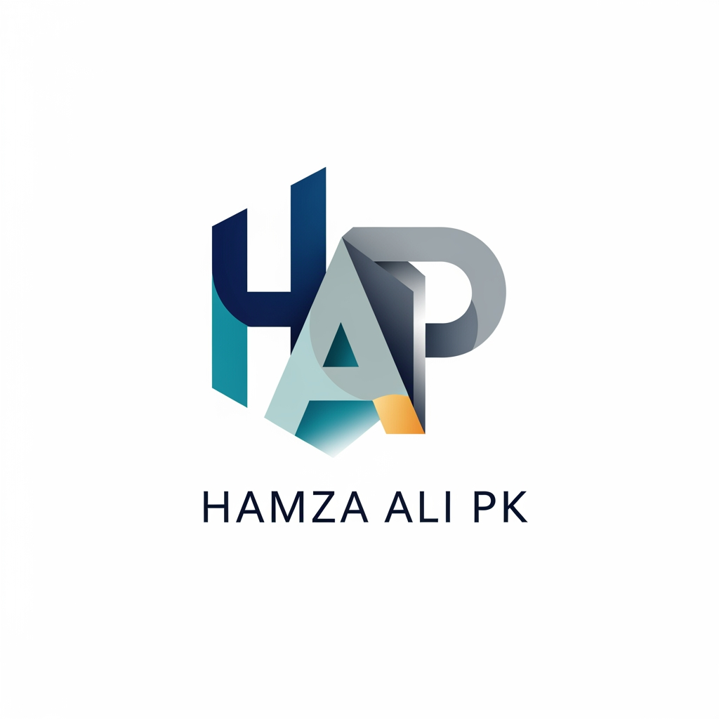 AI Design for hamza ali pk" ko facebook per rakne kaleye logo banaw