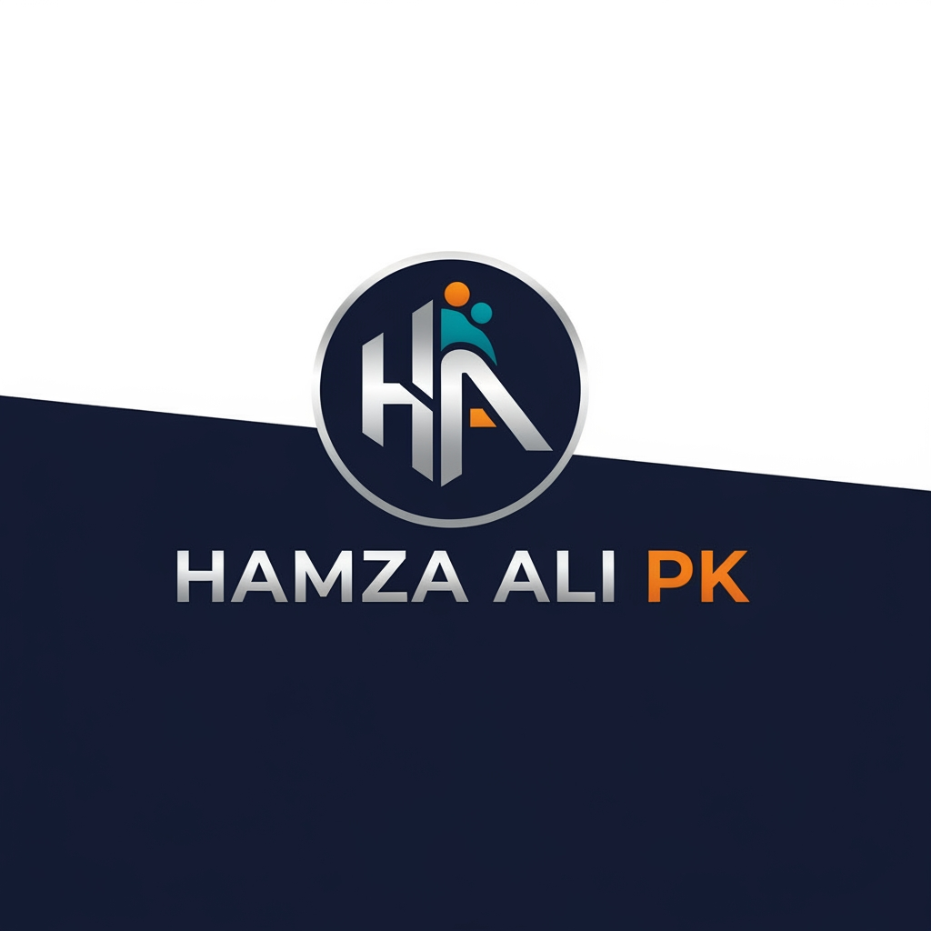 AI Design for hamza ali pk" ko facebook per rakne kaleye logo banaw