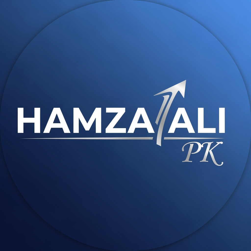 AI Design for hamza ali pk" ko facebook per rakne kaleye logo banaw