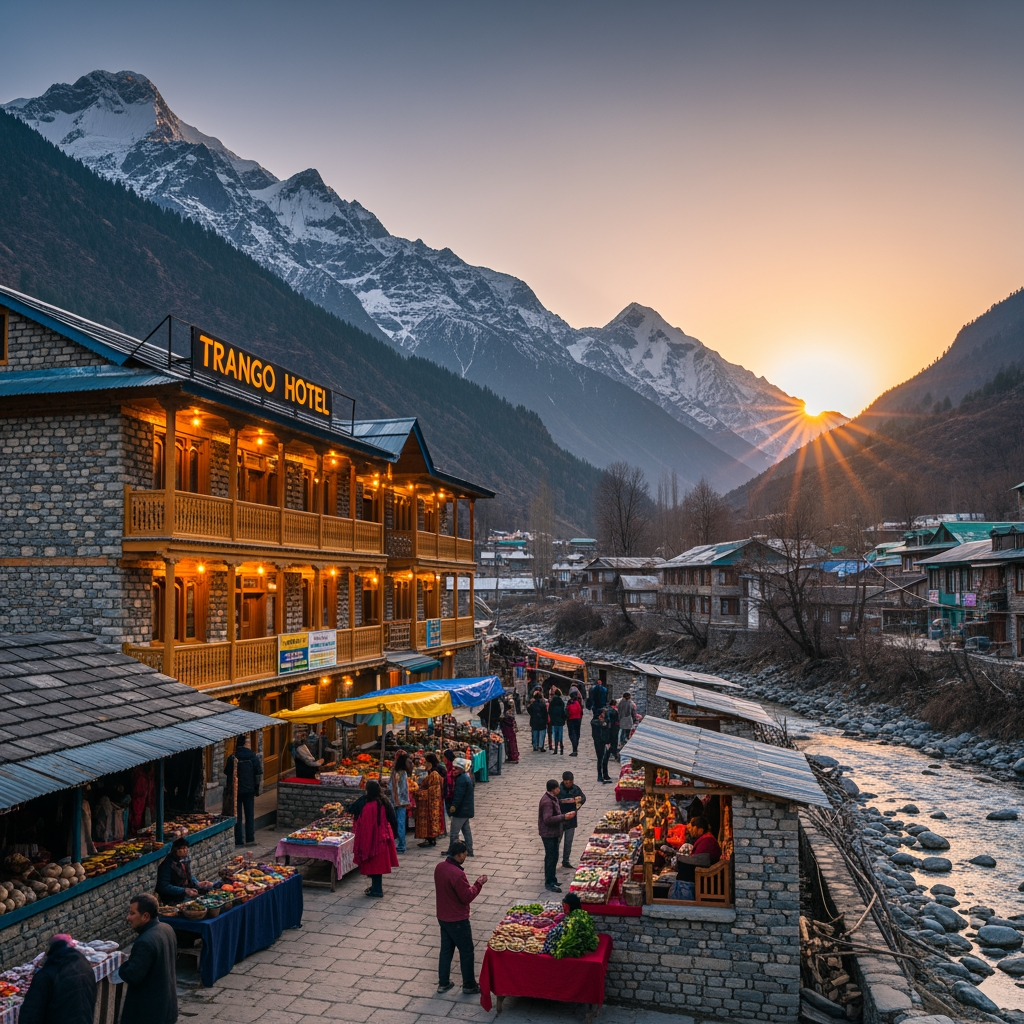 AI Design for trango hotel pakora" yad rahe pakora ek viilage ka nam eha