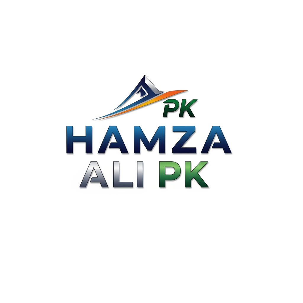 AI Design for hamza ali pk" ko facebook per rakne kaleye logo banaw