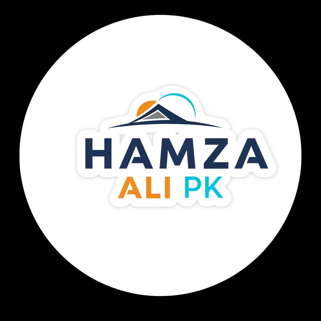 AI Design for hamza ali pk" ko facebook per rakne kaleye logo banaw