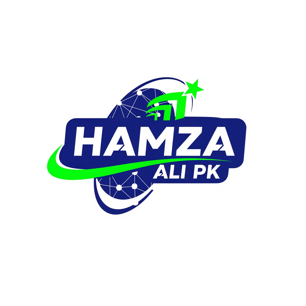 AI Design for hamza ali pk" ko facebook per rakne kaleye logo banaw