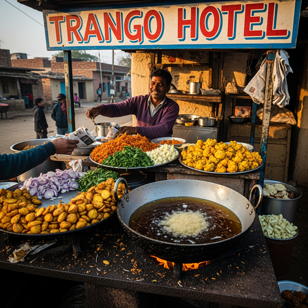AI Design for trango hotel pakora" yad rahe pakora ek viilage ka nam eha