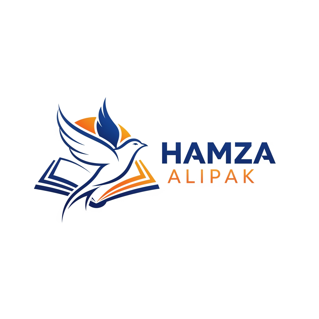 AI Design for hamza alipk" ko facebook per rakne kaleye logo banaw