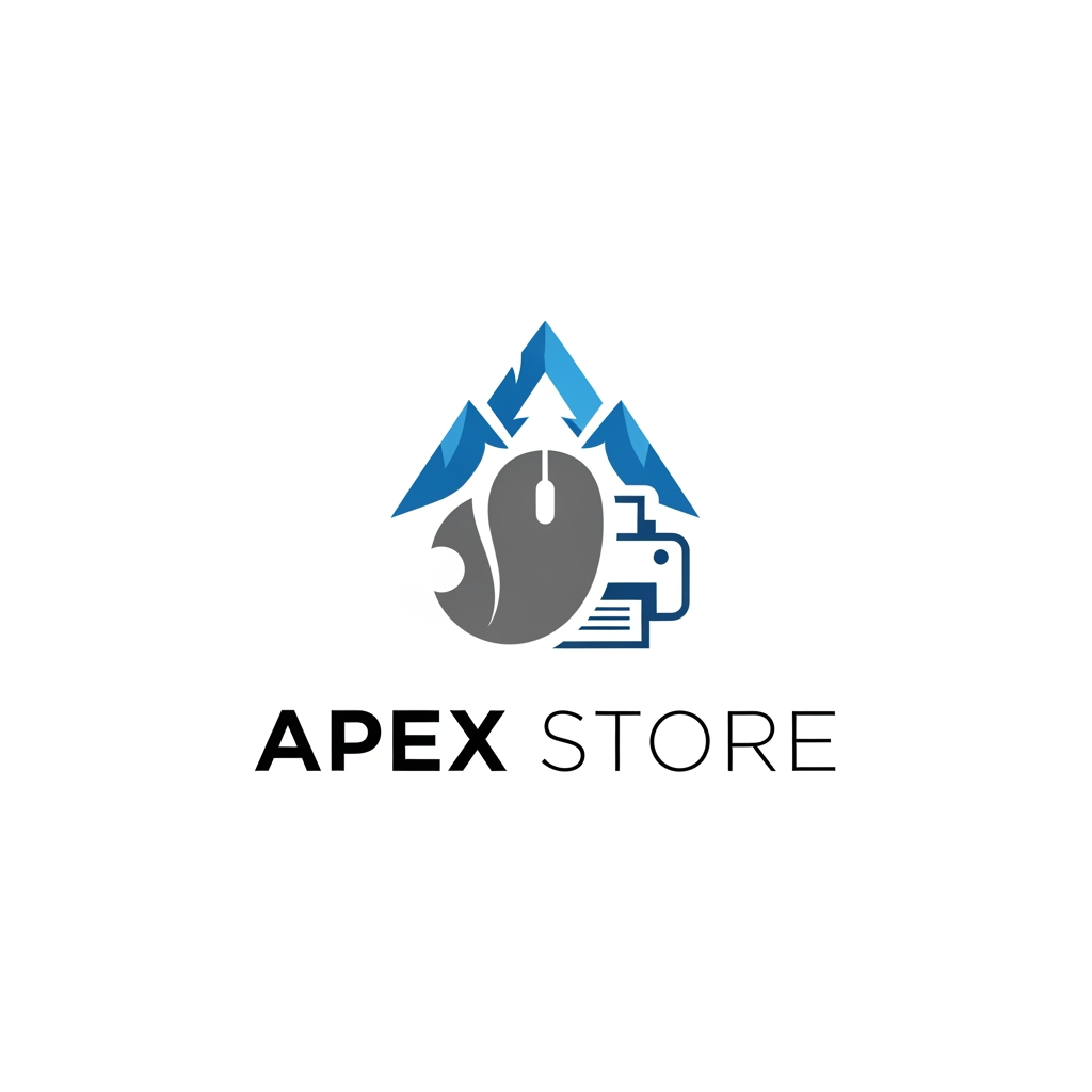 AI Design for im creating a computer and printer care shop apex store i want logo for my website