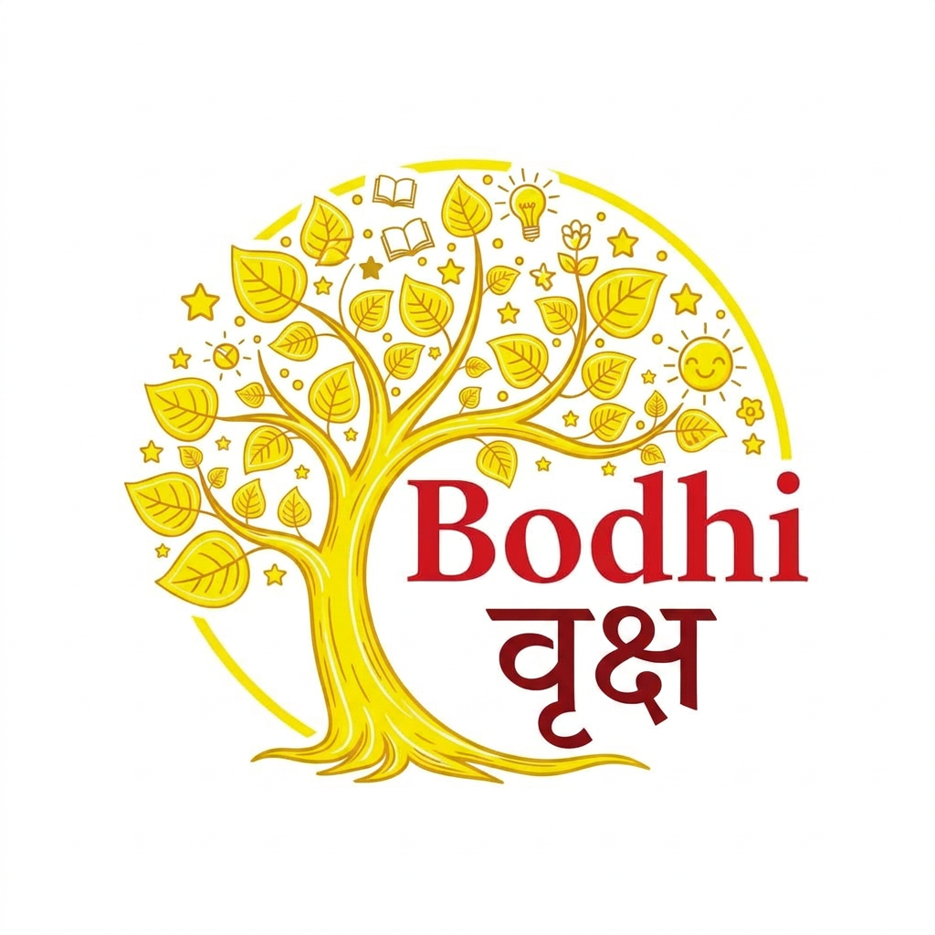 AI Design for The area highlighted in semi-transparent red in this image indicates where to make changes. write vriksh in hindi instead of sedra...also make the yellow shade as lemon yellow