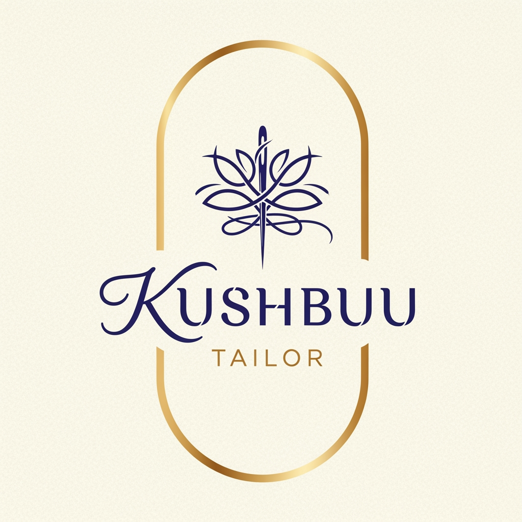AI Design for make a business idea logo with the name of - KUSHBUU TAILOR  and customize amazing  and give 10 sample+
