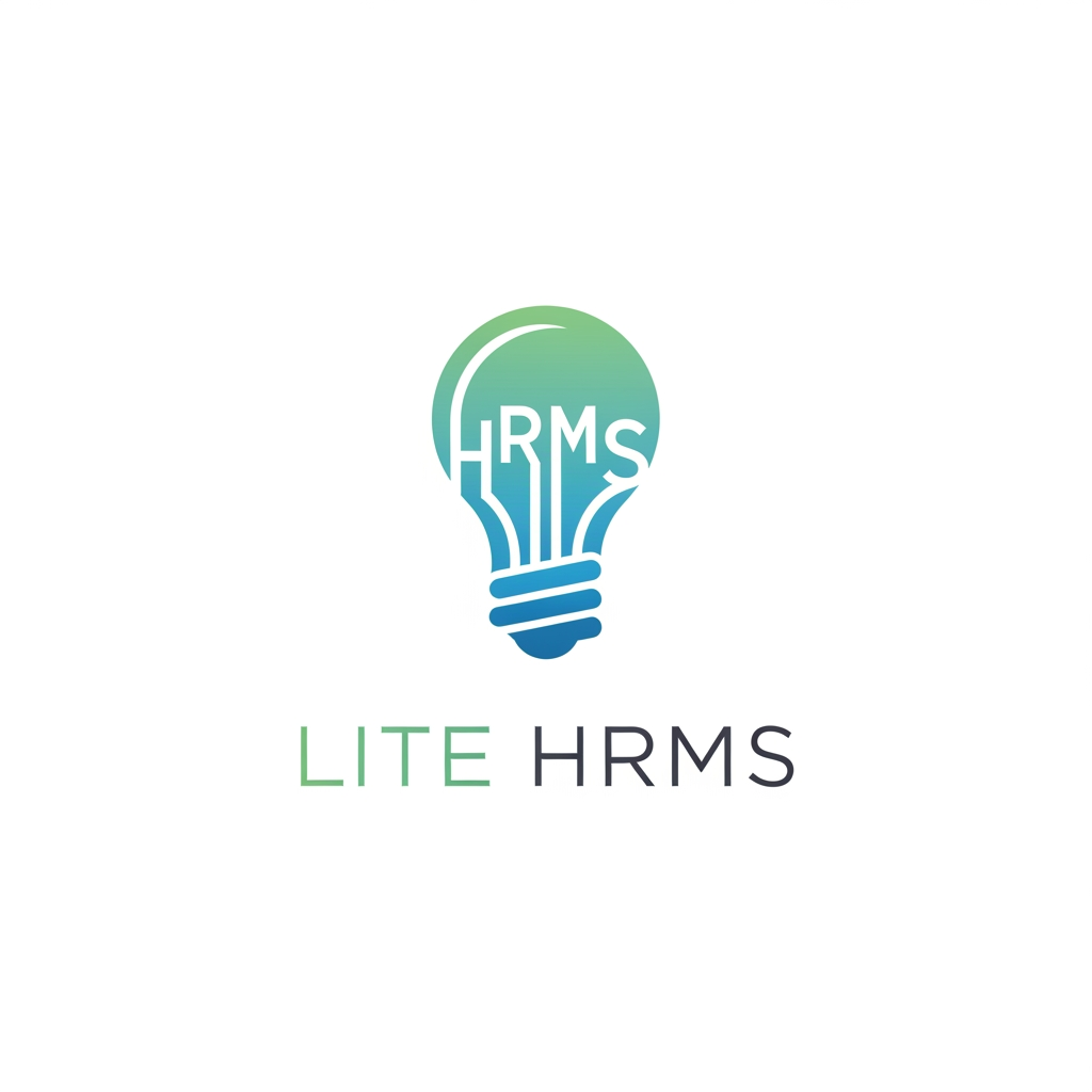 AI Design for enaku Lite HRMS and front la Light hrms ah base pani oru logo venum