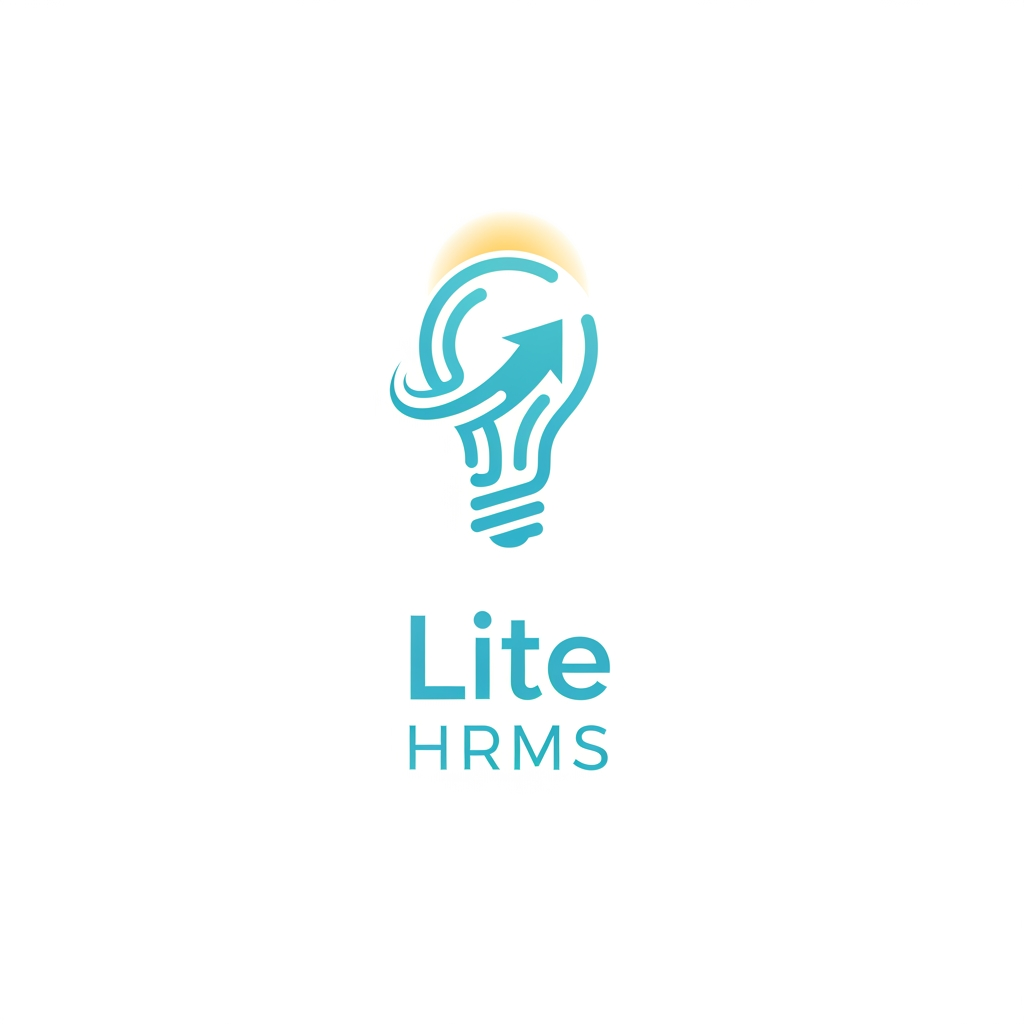 AI Design for enaku Lite HRMS and front la Light hrms ah base pani oru logo venum