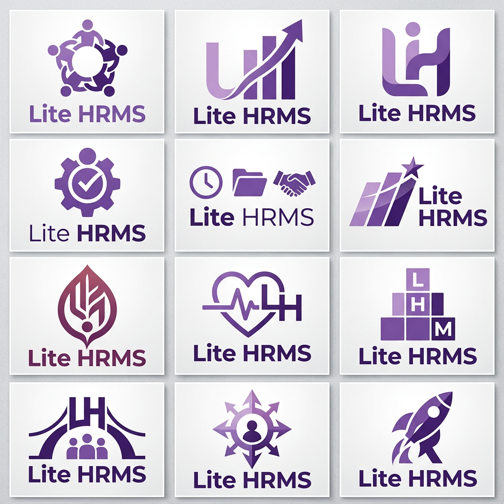 AI Design for Create a logo For Lite HRMS Hr Management platform Create Morethen 10