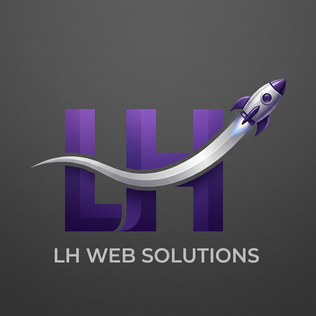 AI Design for i need a logo for Website the key was L,H are design the best formet of the design