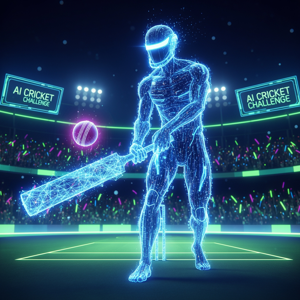 AI Design for ai avtar create for cricket