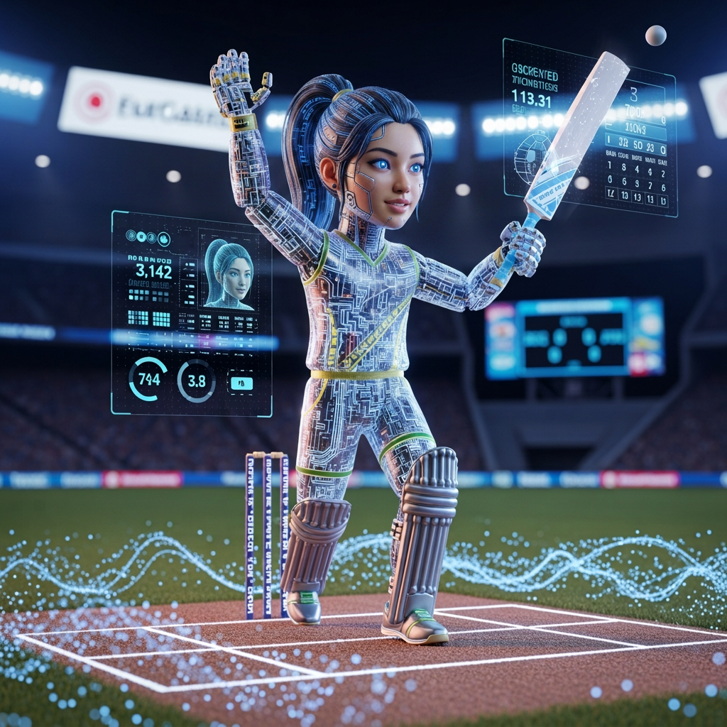 AI Design for avtar for speech girl