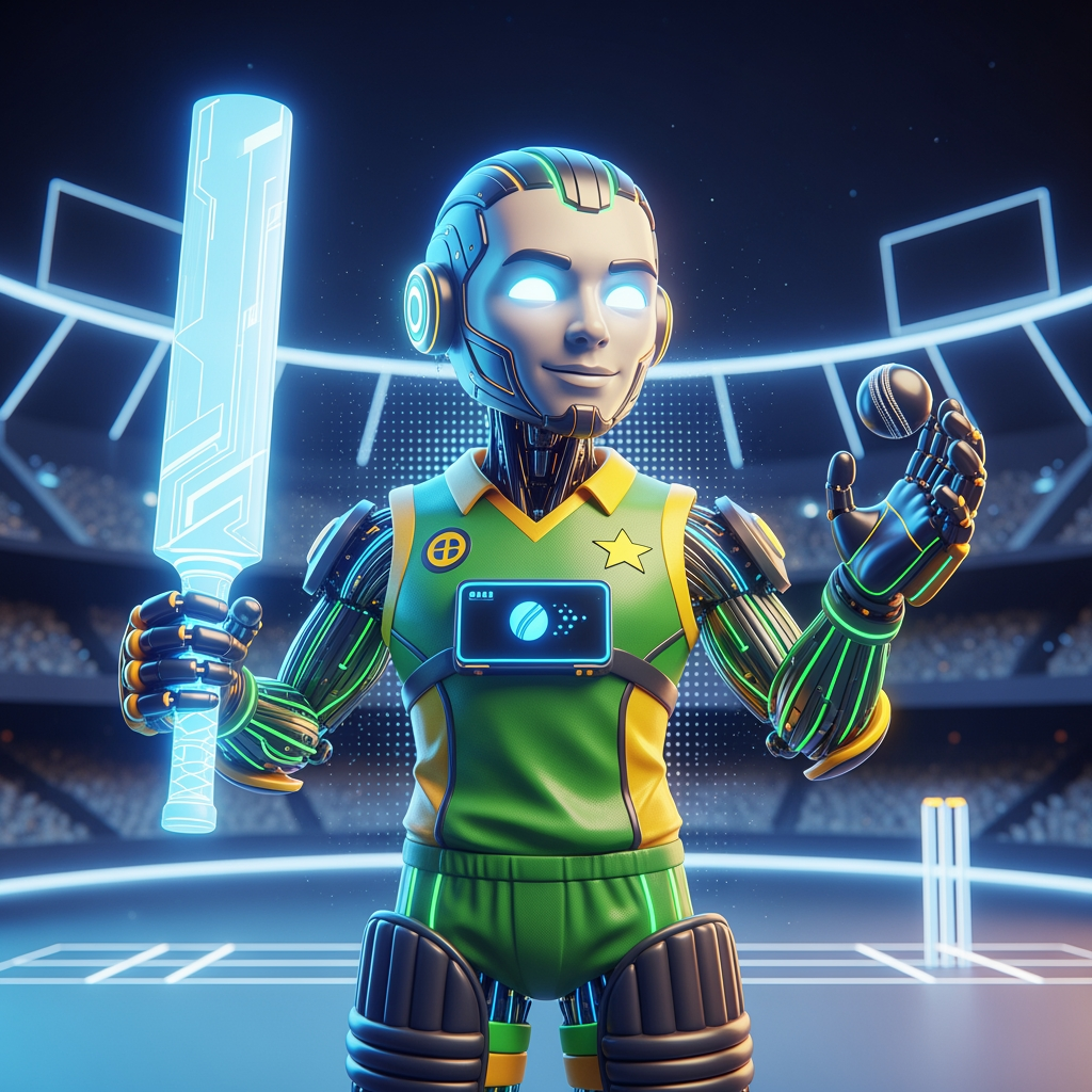 AI Design for ai avtar create for cricket