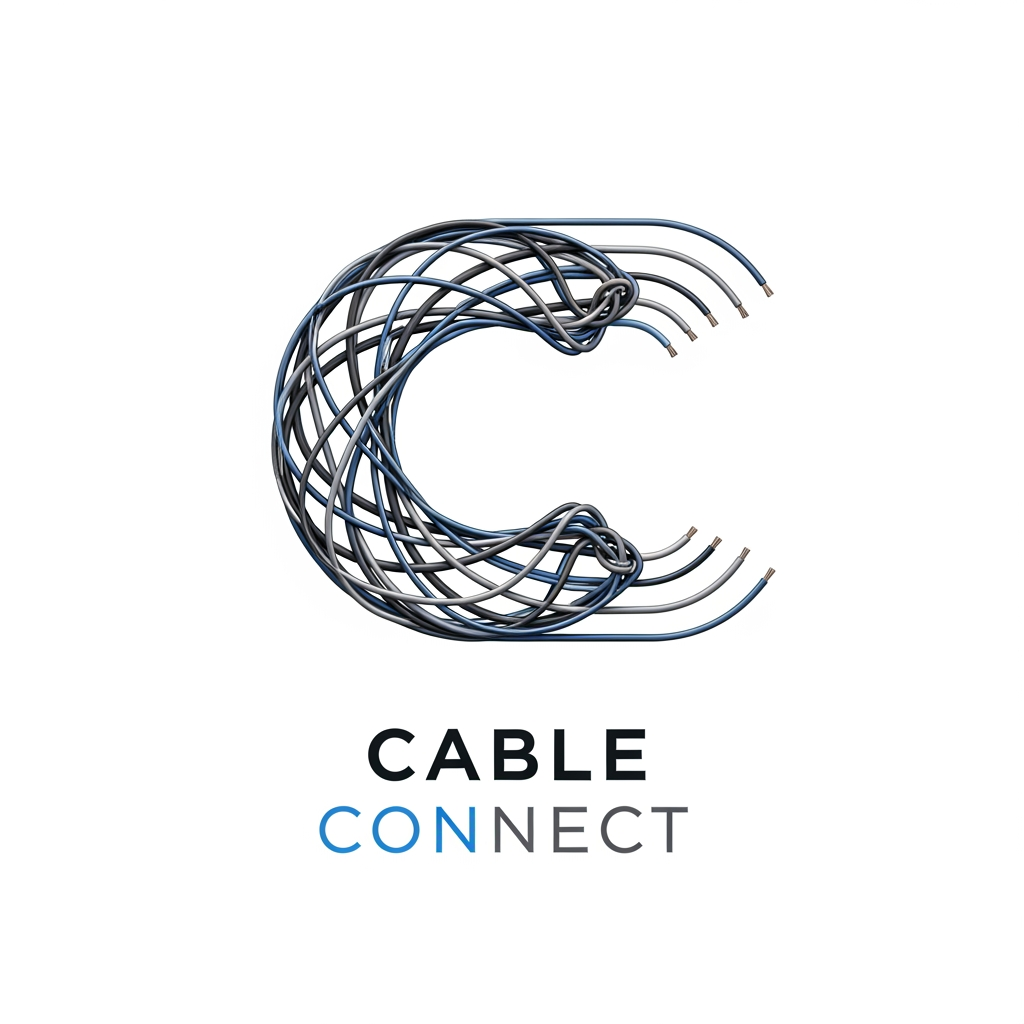 AI Design for Create a logo for "Cable Connect" which is a B2B saas platform in cables and wire industry, here users can sell, buy, connect with others related to wire industry so act as an award winning logo designer and create a logo for the same. what i want is letter "C" made of wire and show some connection as here in this platform users can connect through each other