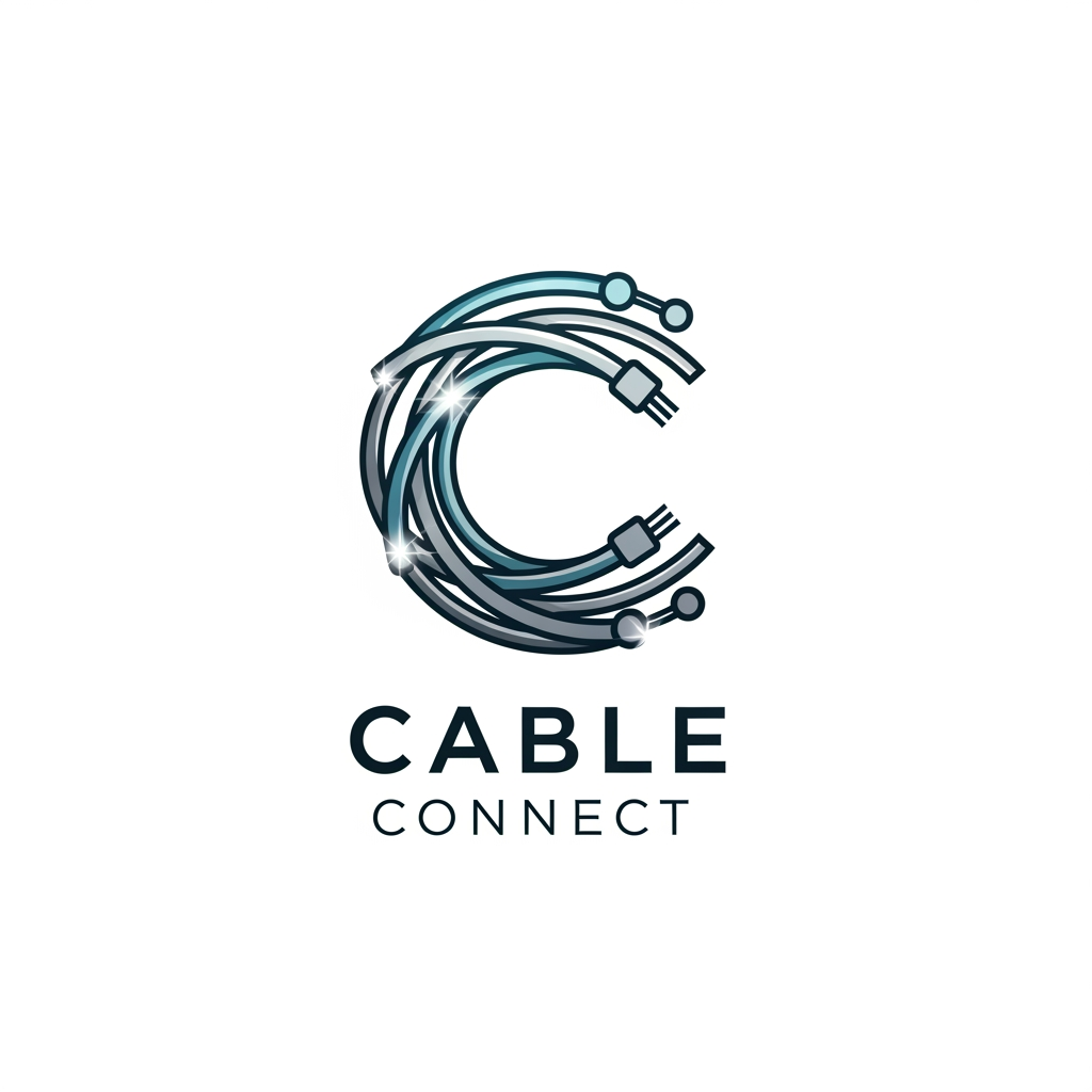 AI Design for Create a logo for "Cable Connect" which is a B2B saas platform in cables and wire industry, here users can sell, buy, connect with others related to wire industry so act as an award winning logo designer and create a logo for the same. what i want is letter "C" made of wire and show some connection as here in this platform users can connect through each other