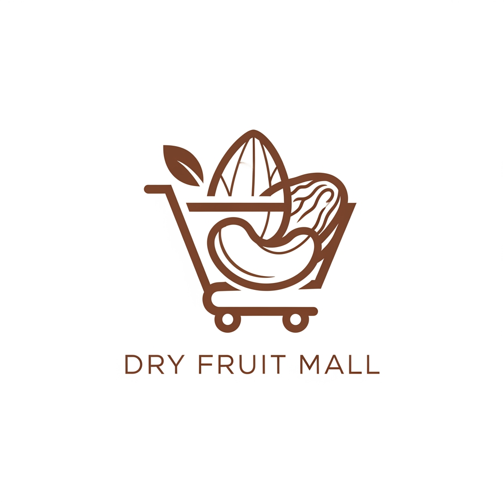 AI Design for "Dry Fruit Mall " A pixel-perfect, purpose-driven logo — every element should mean something, not just decorate.
We are not looking for a stock illustration of a bowl of nuts.
We want a distinctive, ownable mark that can be foil-stamped on gift boxes, embossed on wax seals, used as a favicon, and printed large on storefront signage.