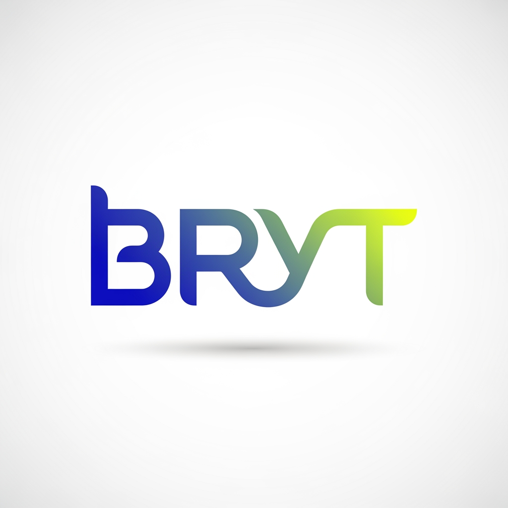AI Design for BRYT 
THIS IS THE NAME CREATE THIS NAME LOGO