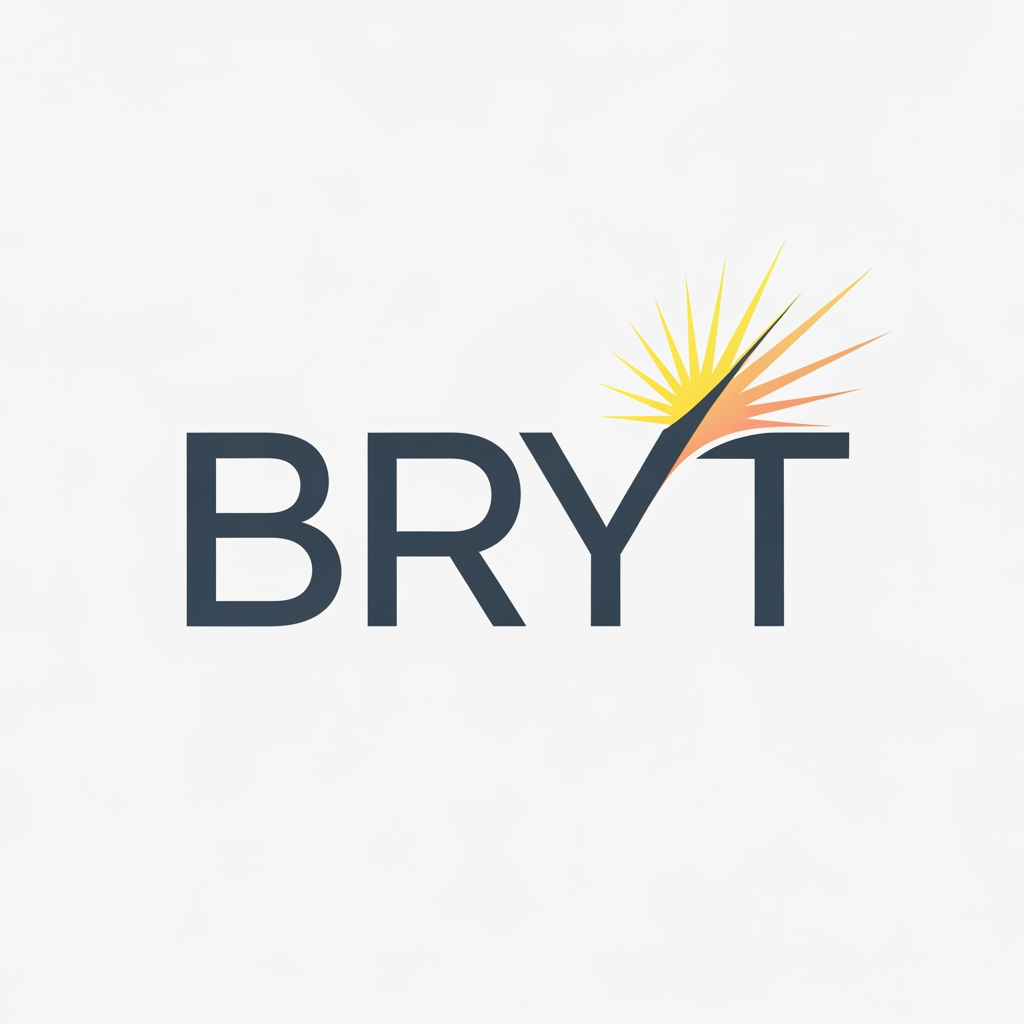 AI Design for BRYT 
THIS IS THE NAME CREATE THIS NAME LOGO