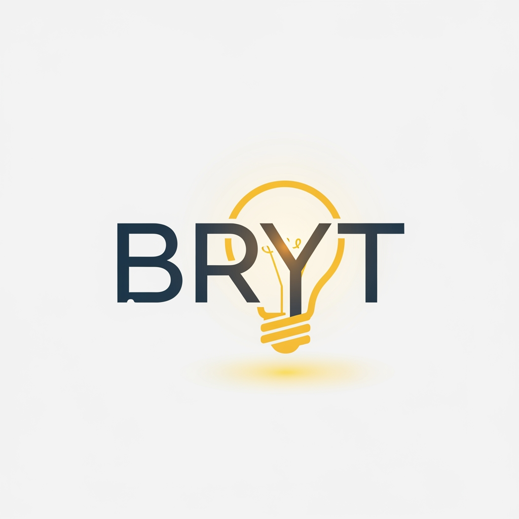AI Design for BRYT 
THIS IS THE NAME CREATE THIS NAME LOGO