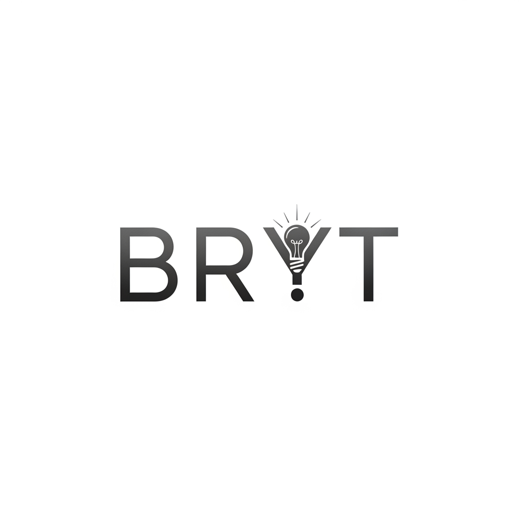 AI Design for BRYT 
THIS IS THE NAME CREATE THIS NAME LOGO