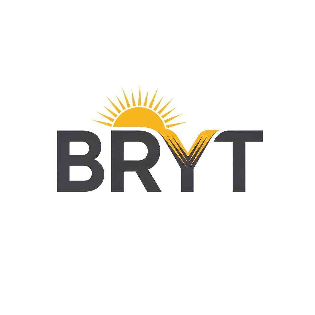 AI Design for BRYT 
THIS IS THE NAME CREATE THIS NAME LOGO