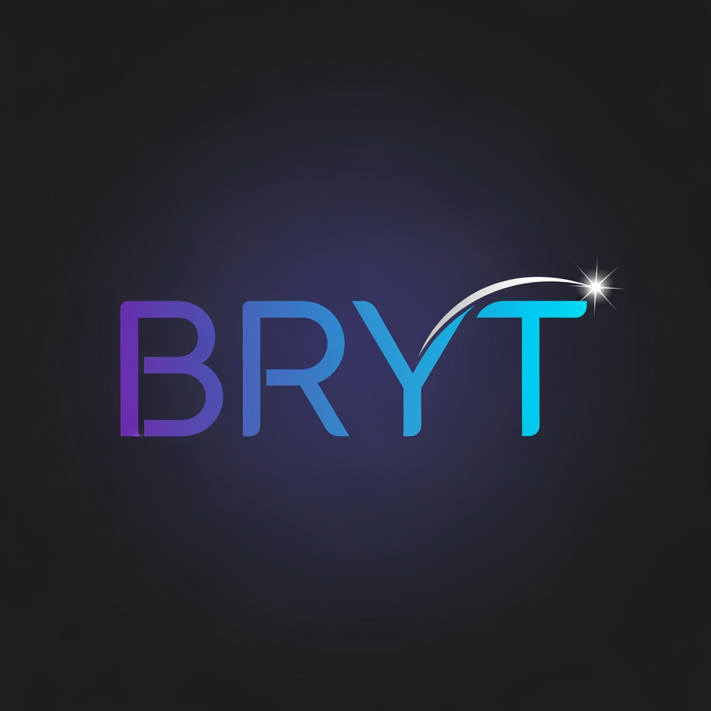 AI Design for BRYT 
THIS IS THE NAME CREATE THIS NAME LOGO