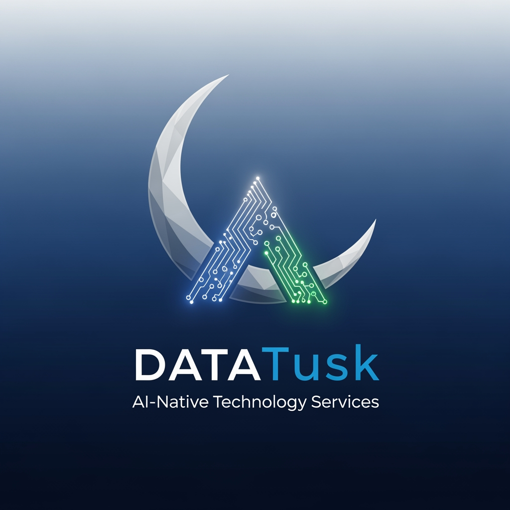 AI Design for Create logo
Here are the briefs; 
 
DataTusk:
Modern AI-Native Technology Service Company
-> App Modernization 
->  AI Consulting | Services
->  Product Prototyping 
(Serving Small to Medium Sized Businesses)