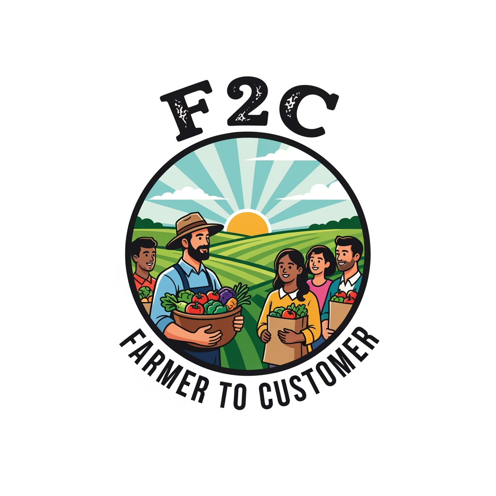 AI Design for CREAT A LOGO FOR FARMER TO COSTEMER  AS F2C