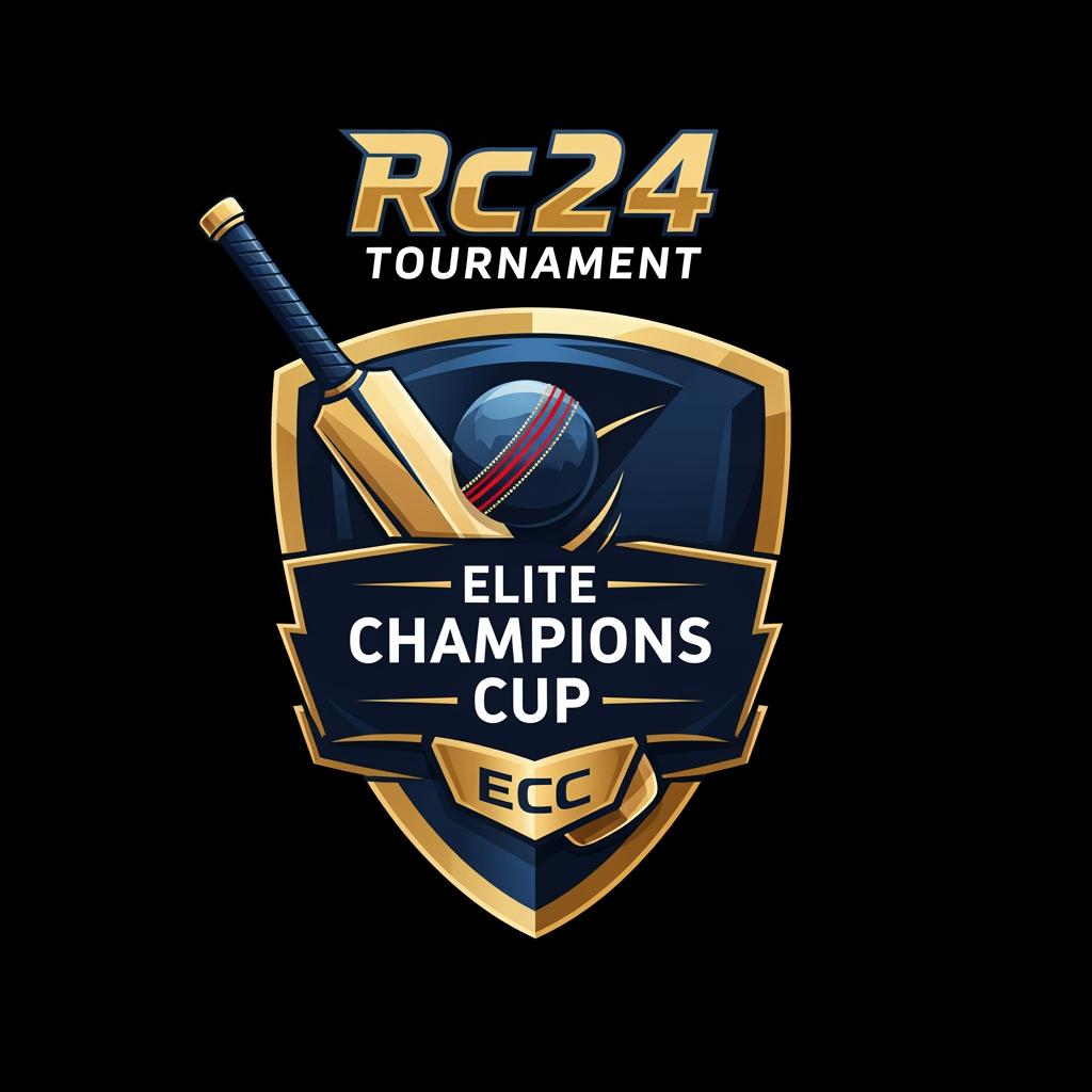 AI Design for design a logo of Rc24 tournment 🏏Elite champions Cup (ECC)