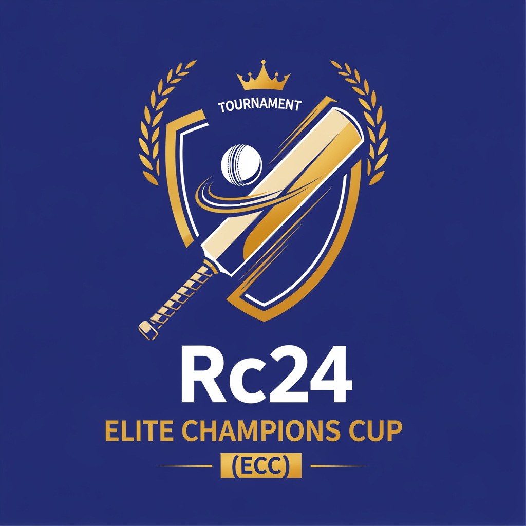 AI Design for design a logo of Rc24 tournment 🏏Elite champions Cup (ECC)