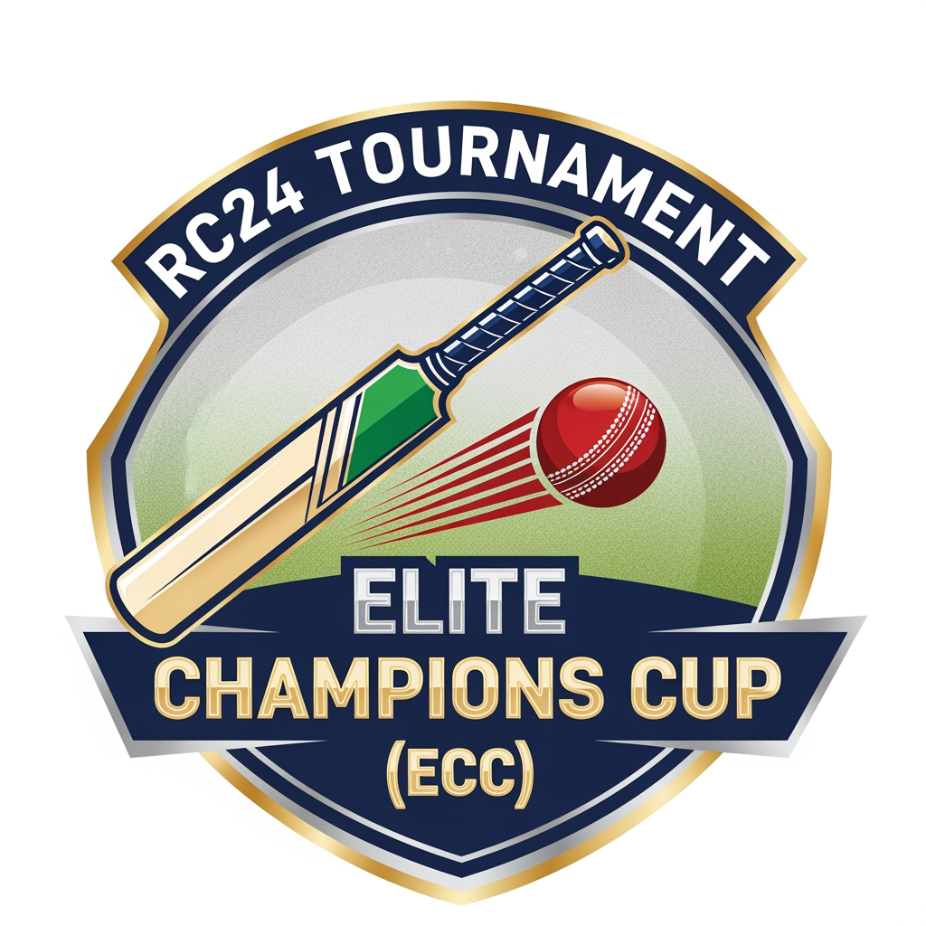 AI Design for design a logo of Rc24 tournment 🏏Elite champions Cup (ECC)