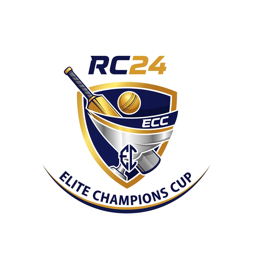 AI Design for design a logo of Rc24 tournment 🏏Elite champions Cup (ECC)