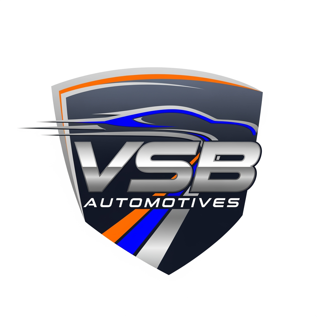 AI Design for i have my automotives business which is known as vsb automotives please provide me ideas for making logo of "VSB automotives"