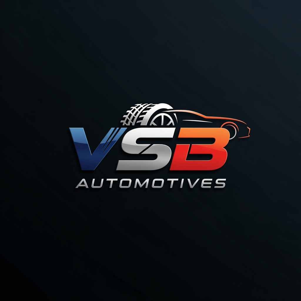 AI Design for i have my automotives business which is known as vsb automotives please provide me ideas for making logo of "VSB automotives"