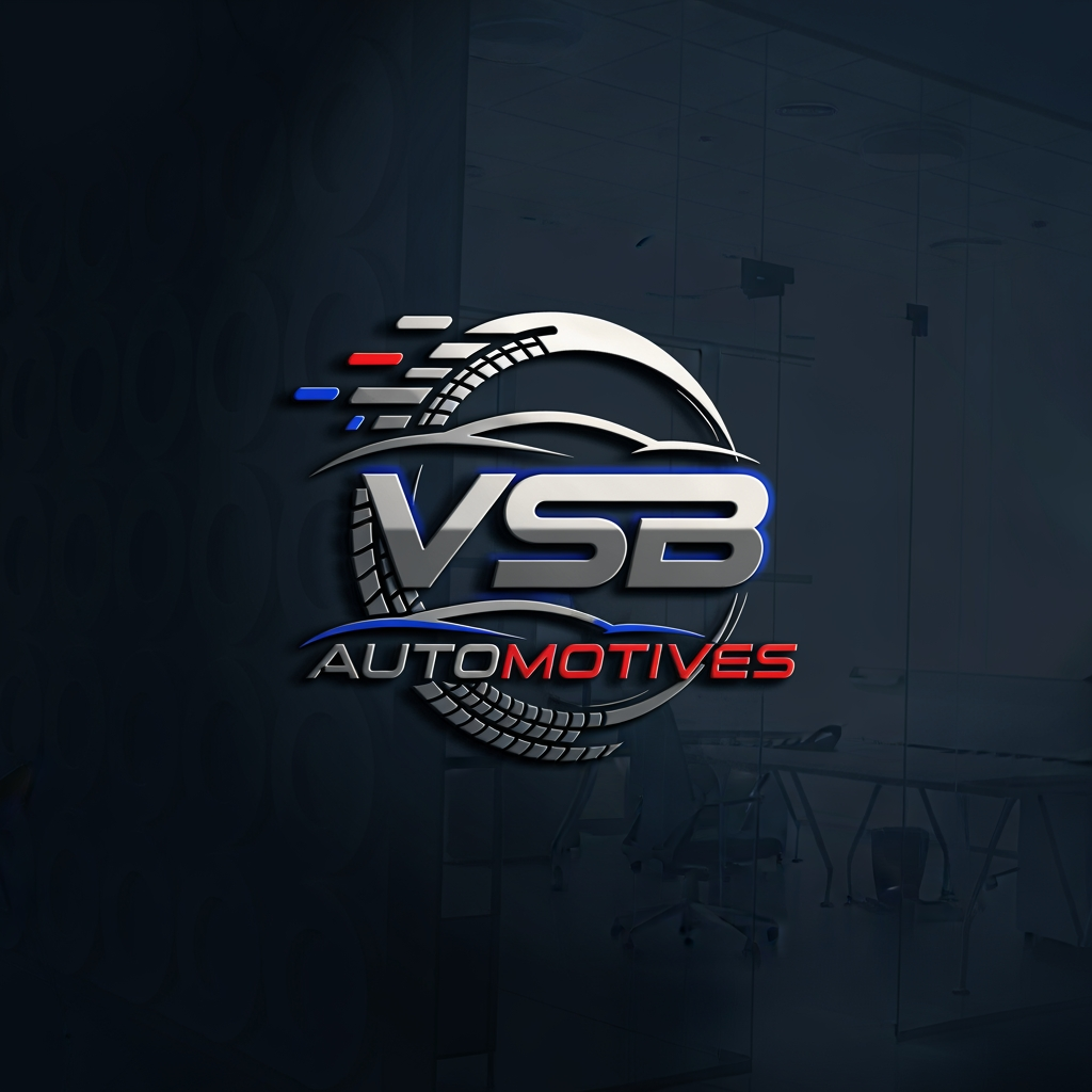 AI Design for i have my automotives business which is known as vsb automotives please provide me ideas for making logo of "VSB automotives"