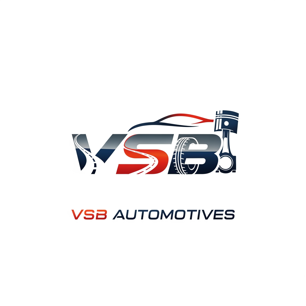 AI Design for i have my automotives business which is known as vsb automotives please provide me ideas for making logo of "VSB automotives"