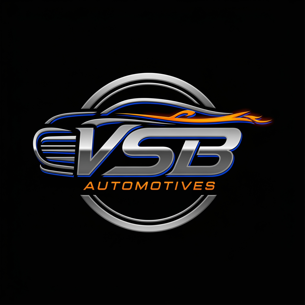 AI Design for i have my automotives business which is known as vsb automotives please provide me ideas for making logo of "VSB automotives"