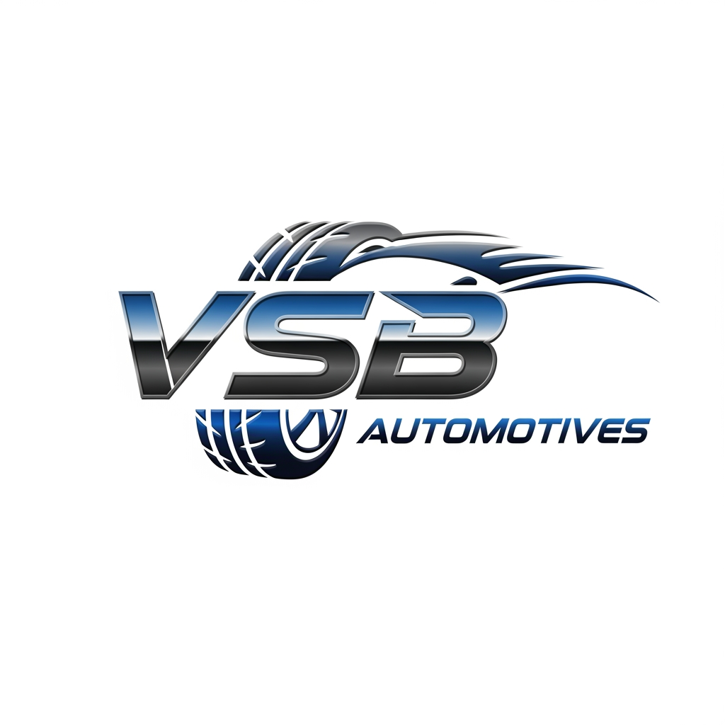 AI Design for i have my automotives business which is known as vsb automotives please provide me ideas for making logo of "VSB automotives"
