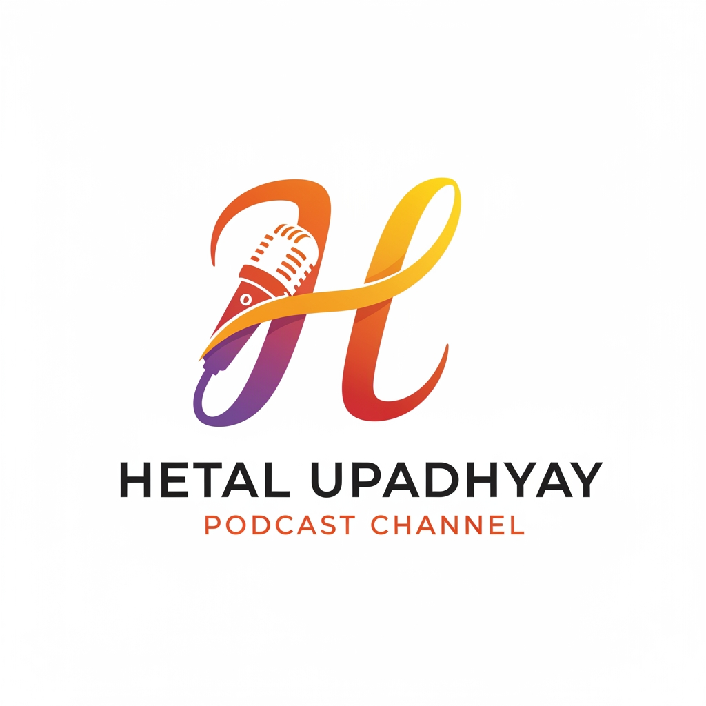 AI Design for I want to create a logo for my friend (Hetal Upadhyay ) A new Poscast Channel on social media.