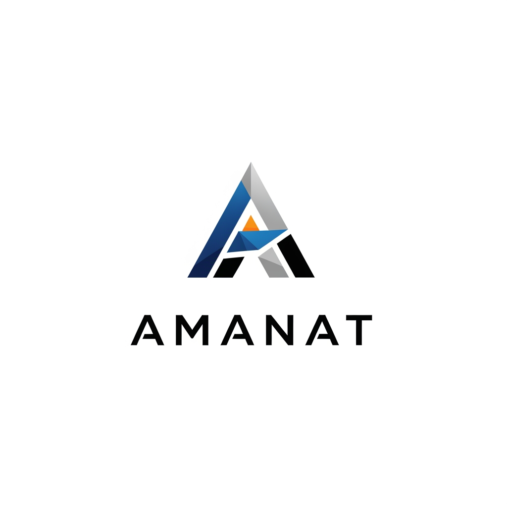 AI Design for make a logo for amanat graphic desgin professional only logo no words